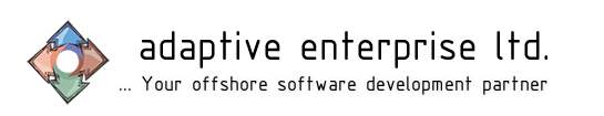 Adaptive Enterprise Ltd. Logo, Your offshore software development partner.